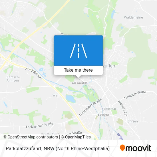 Карта Parkplatzzufahrt