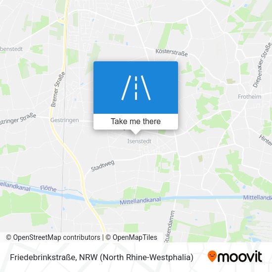 Friedebrinkstraße map