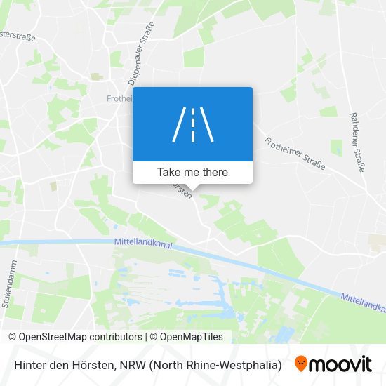 Hinter den Hörsten map