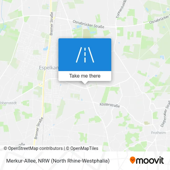 Merkur-Allee map