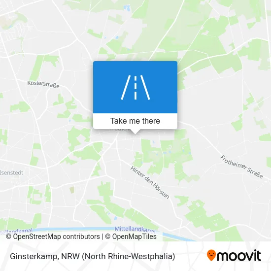 Ginsterkamp map