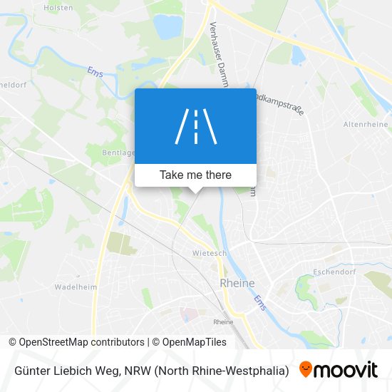Günter Liebich Weg map
