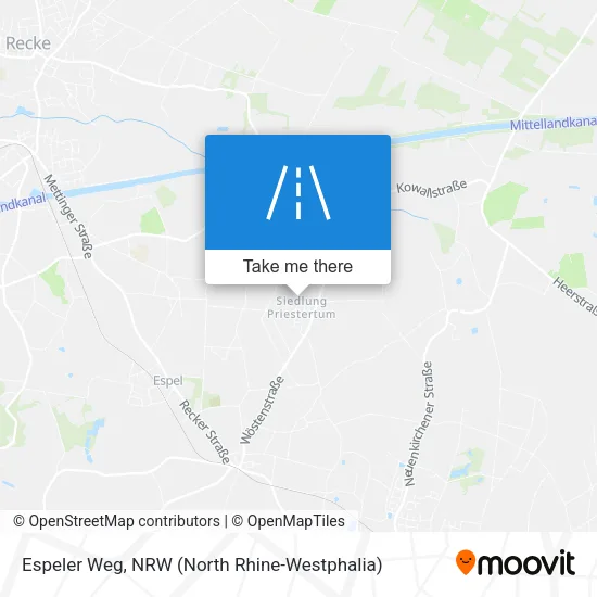 Карта Espeler Weg