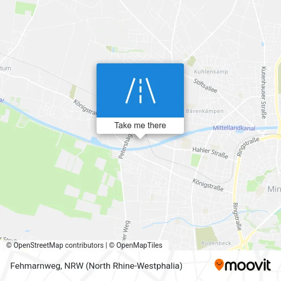 Карта Fehmarnweg