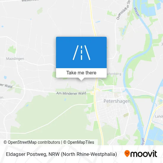 Eldagser Postweg map