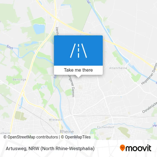 Artusweg map