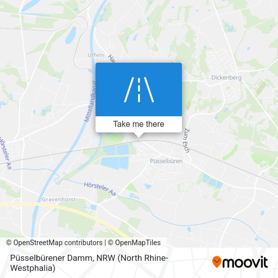 Püsselbürener Damm map