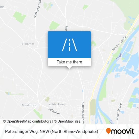 Petershäger Weg map