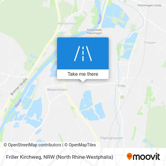 Friller Kirchweg map