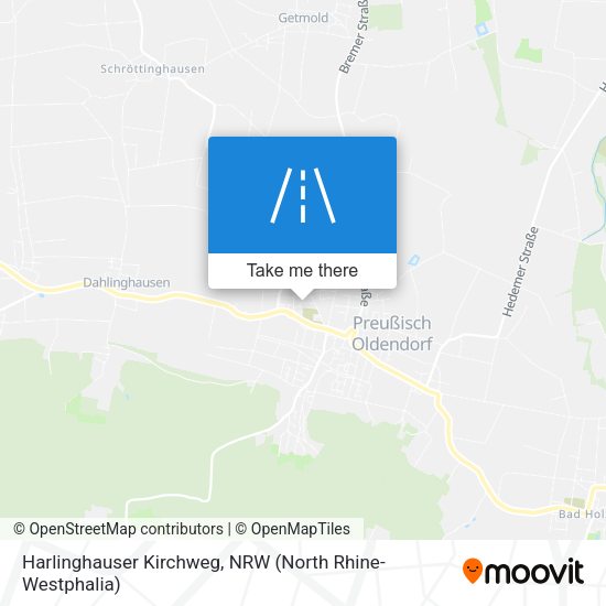 Harlinghauser Kirchweg map