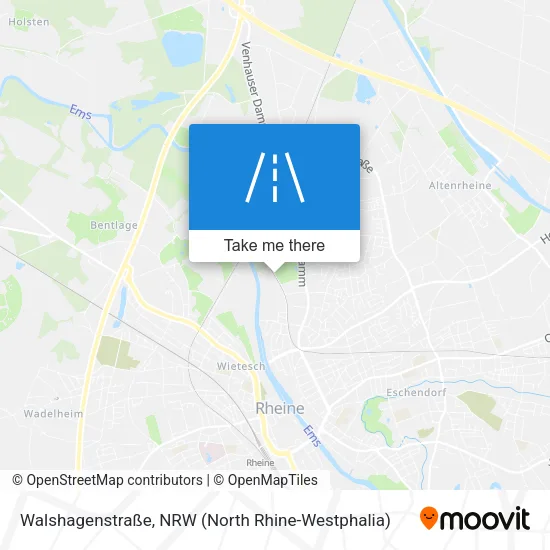 Карта Walshagenstraße