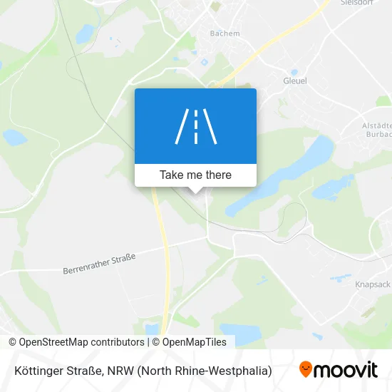 Карта Köttinger Straße