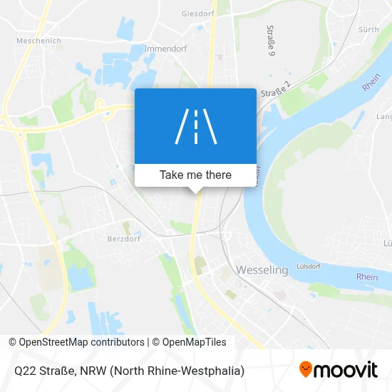 Q22 Straße map