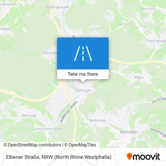 Elbener Straße map