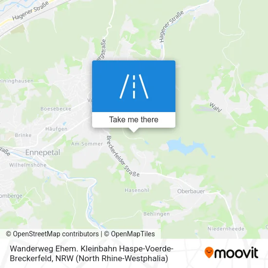 Карта Wanderweg Ehem. Kleinbahn Haspe-Voerde-Breckerfeld