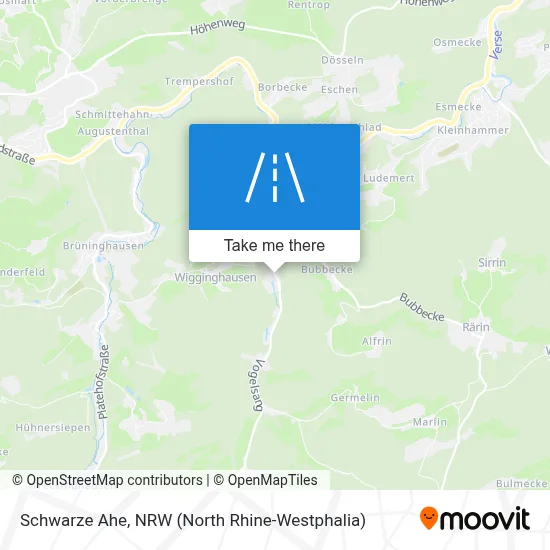 Schwarze Ahe map