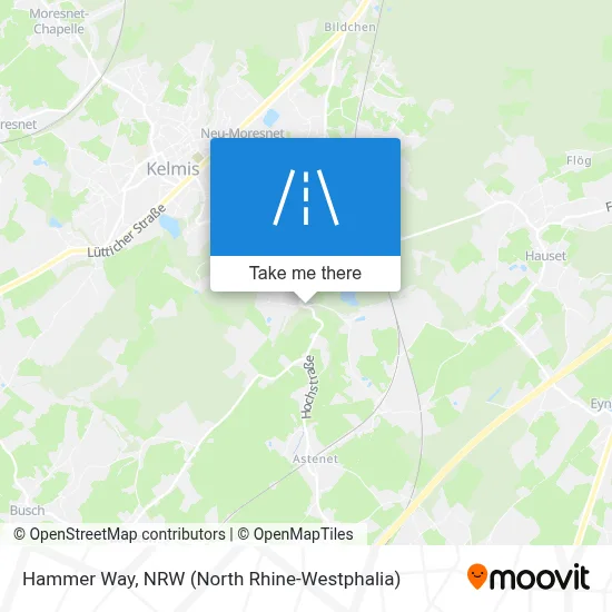Hammer Weg map