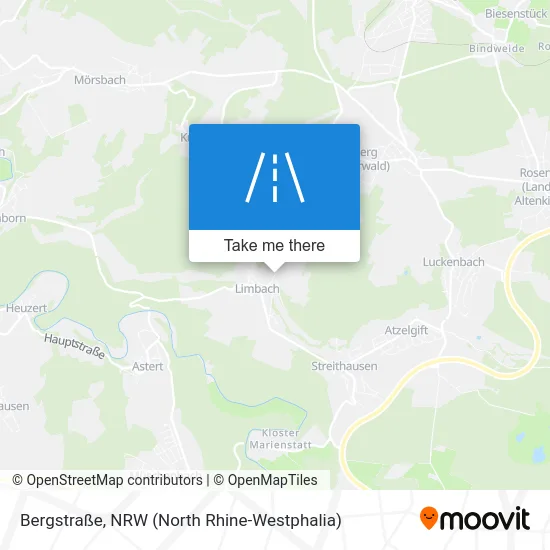 Bergstraße map