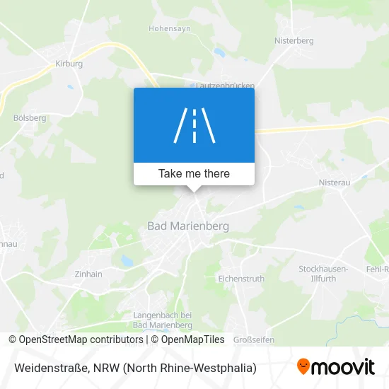 Карта Weidenstraße