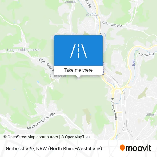 Карта Gerberstraße