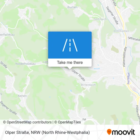 Карта Olper Straße