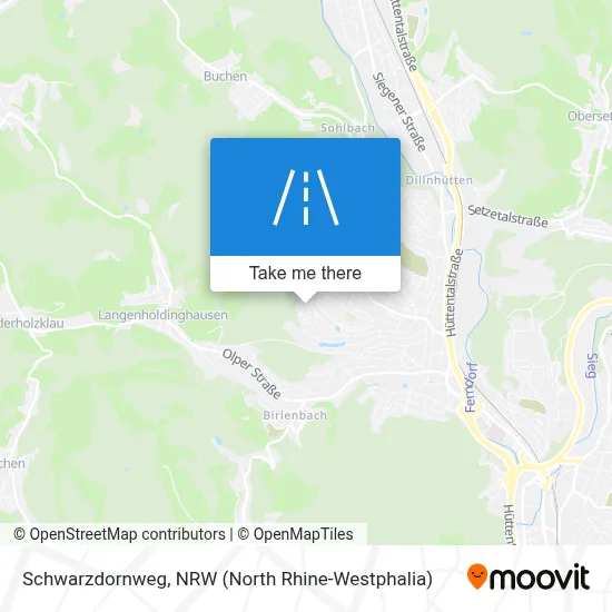 Schwarzdornweg map