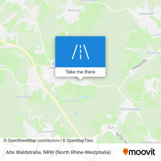 Alte Waldstraße map