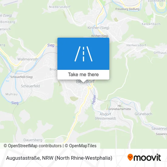 Карта Augustastraße