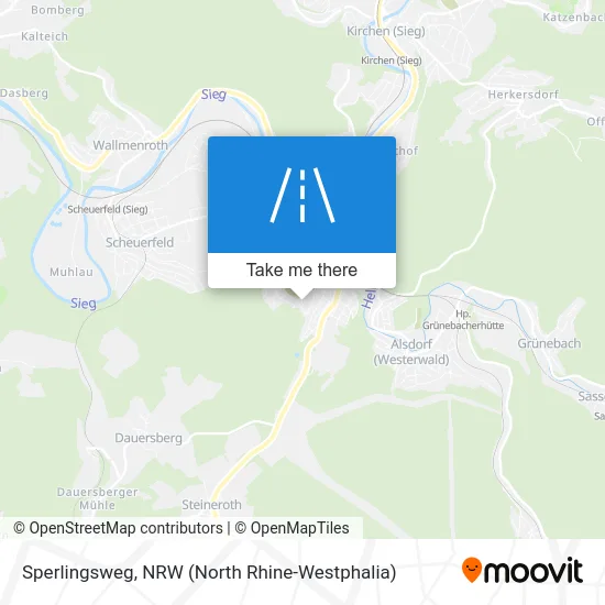 Sperlingsweg map