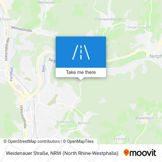 Карта Weidenauer Straße