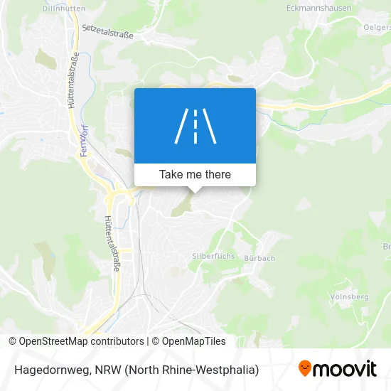 Hagedornweg map
