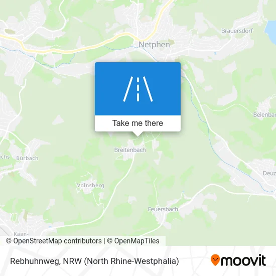 Rebhuhnweg map