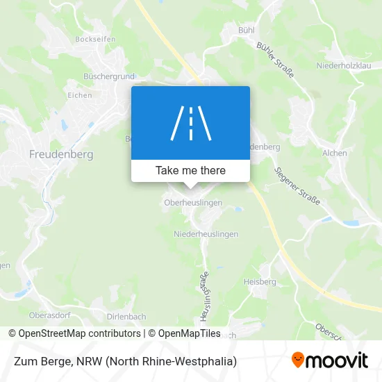 Zum Berge map