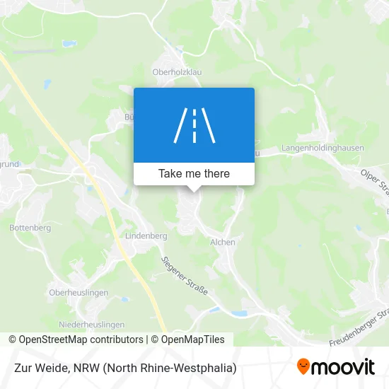 Zur Weide map