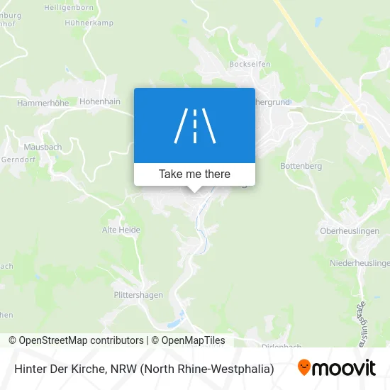 Карта Hinter Der Kirche