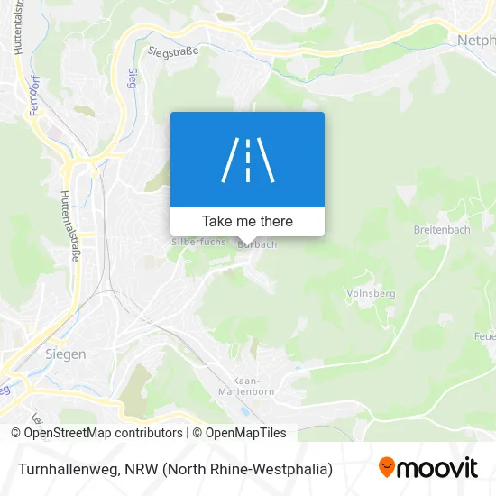 Turnhallenweg map