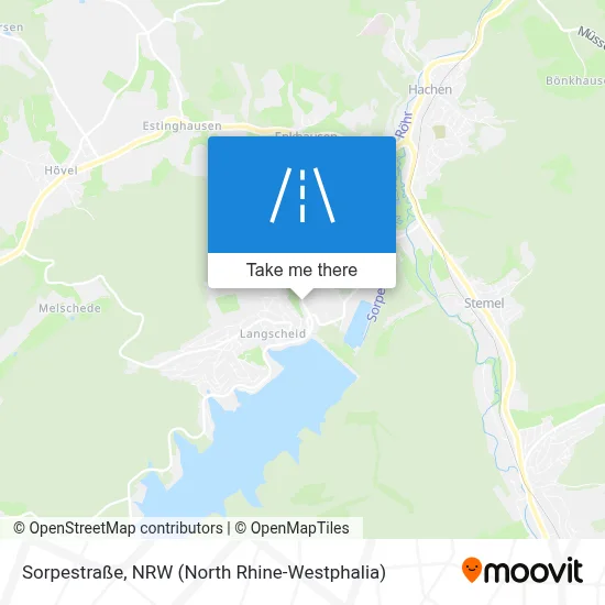 Sorpestraße map