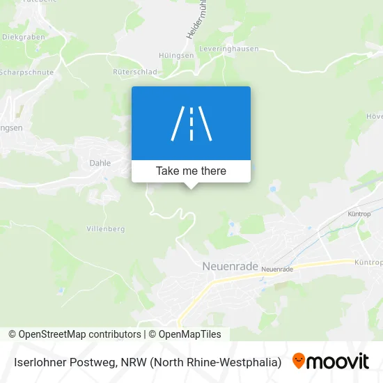 Карта Iserlohner Postweg