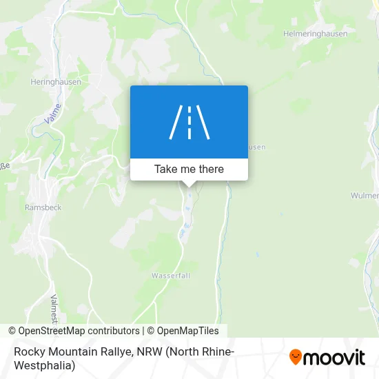 Rocky Mountain Rallye map