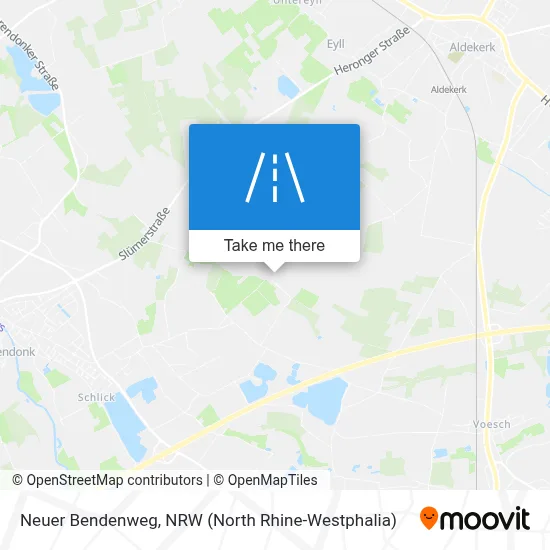 Neuer Bendenweg map