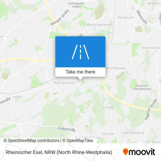 Rheinischer Esel map