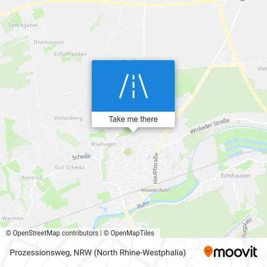 Карта Prozessionsweg