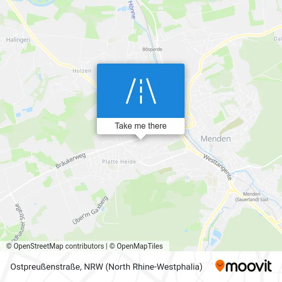 Карта Ostpreußenstraße