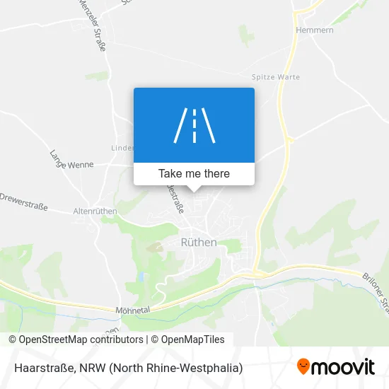 Карта Haarstraße