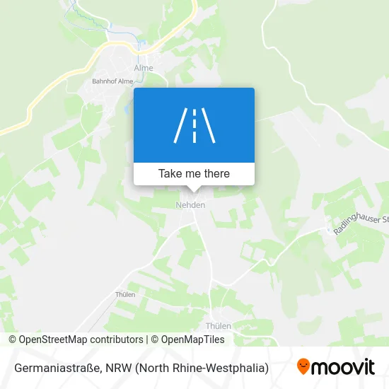 Карта Germaniastraße