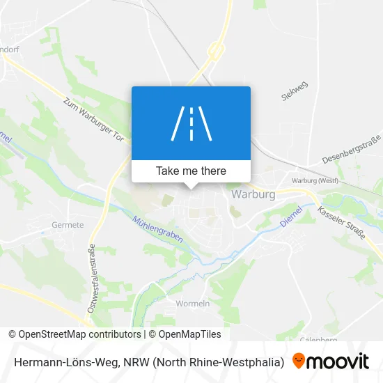 Карта Hermann-Löns-Weg