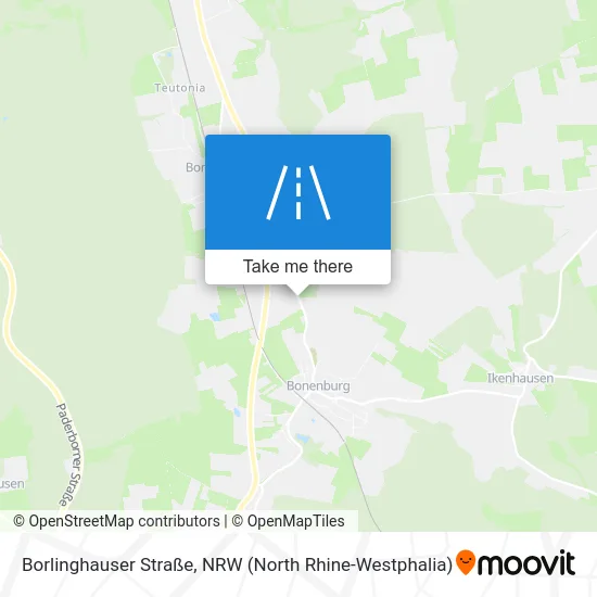 Карта Borlinghauser Straße