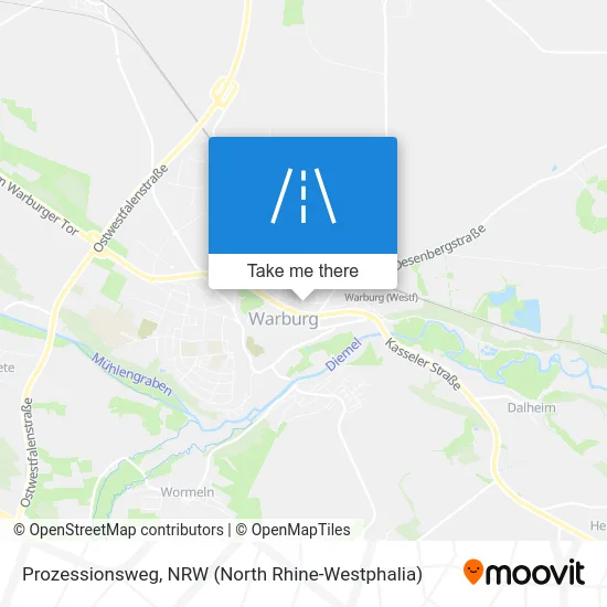 Карта Prozessionsweg