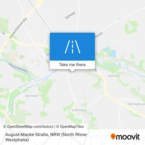 Карта August-Macke-Straße