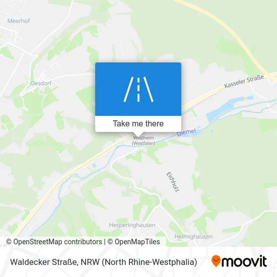 Карта Waldecker Straße